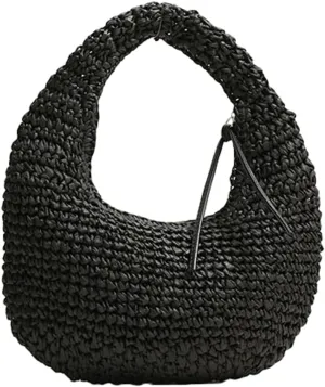 Epsion Women's Woven Shoulder Bag Straw Small Tote Handbags Beach Summer Hobo Natural Chic Travel Purses 2025
