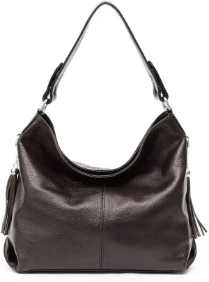 Fashion Soft Real Genuine Leather Tassel Women's Handbag Ladies Shoulder Tote Messenger Hobo Bag Satchel