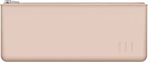 FERYES Silicone Makeup Brush Bag – Elegant Cosmetic Brushes Pouch Bag with YKK Zipper, Travel Makeup Tools Organizer Bag -Khaki