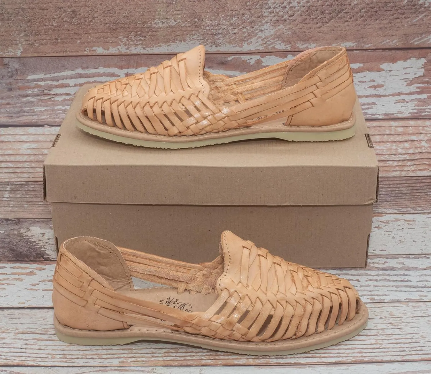 Fiesta Brands Mexican Boho Woven Huaraches For Women Mexicanos Sandals Para Mujer Leather Artisan Made Shoes