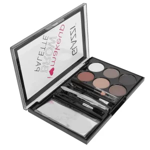 FRCOLOR Brow Kit Eyebrow Makeup Palette with Eyebrow Stencil Eye Brow Wax Highlighter Waterproof Sweatproof for Women Girl Style 1