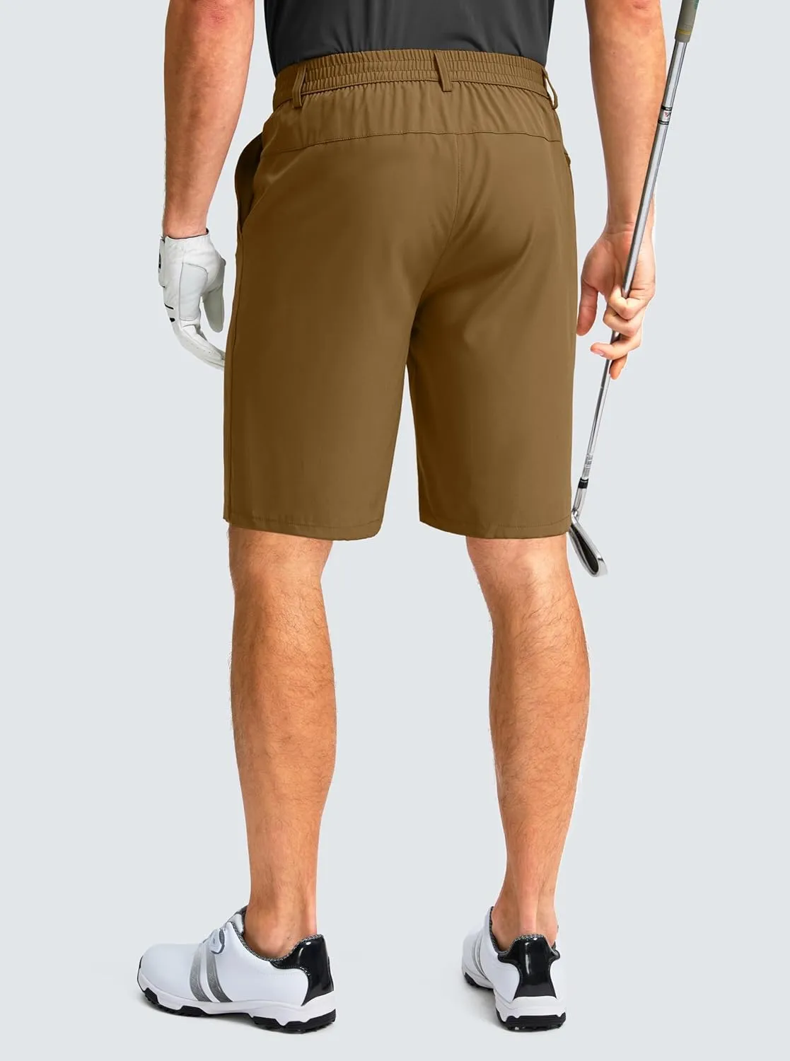 G Gradual Men's Casual Shorts 9" Lightweight Golf Shorts for Men Stretch with 3 Pockets Quick Dry Breathable Work Shorts