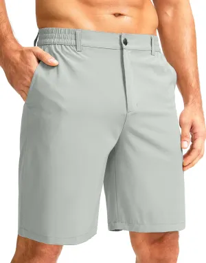 G Gradual Men's Casual Shorts 9" Lightweight Golf Shorts for Men Stretch with 3 Pockets Quick Dry Breathable Work Shorts
