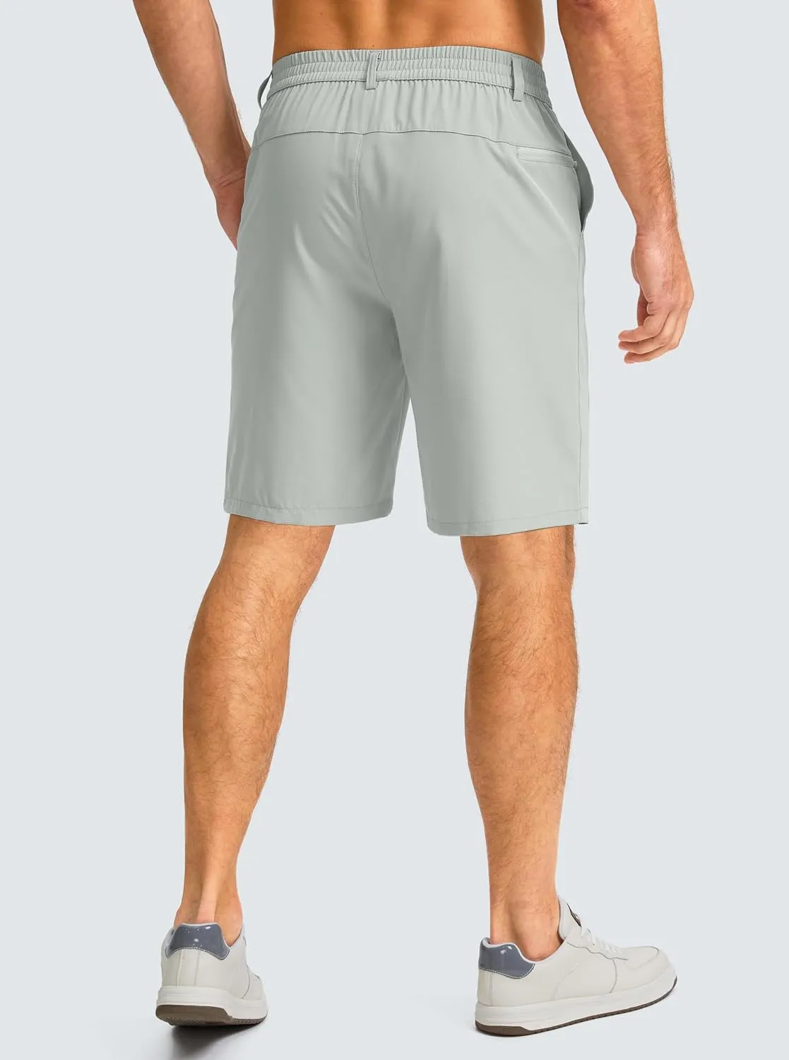 G Gradual Men's Casual Shorts 9" Lightweight Golf Shorts for Men Stretch with 3 Pockets Quick Dry Breathable Work Shorts