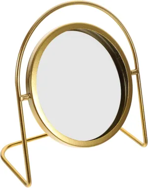 GARVALON Elegant Desktop Makeup Mirror Retro Design Office Mirror for Daily Use Resistant Addition to Your Dresser