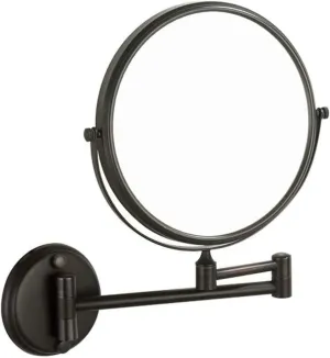 GATSUN Cosmetic Vanity Mirror Black Retro European 8-inch Makeup Mirror 3 Times Magnification Telescopic Mirror