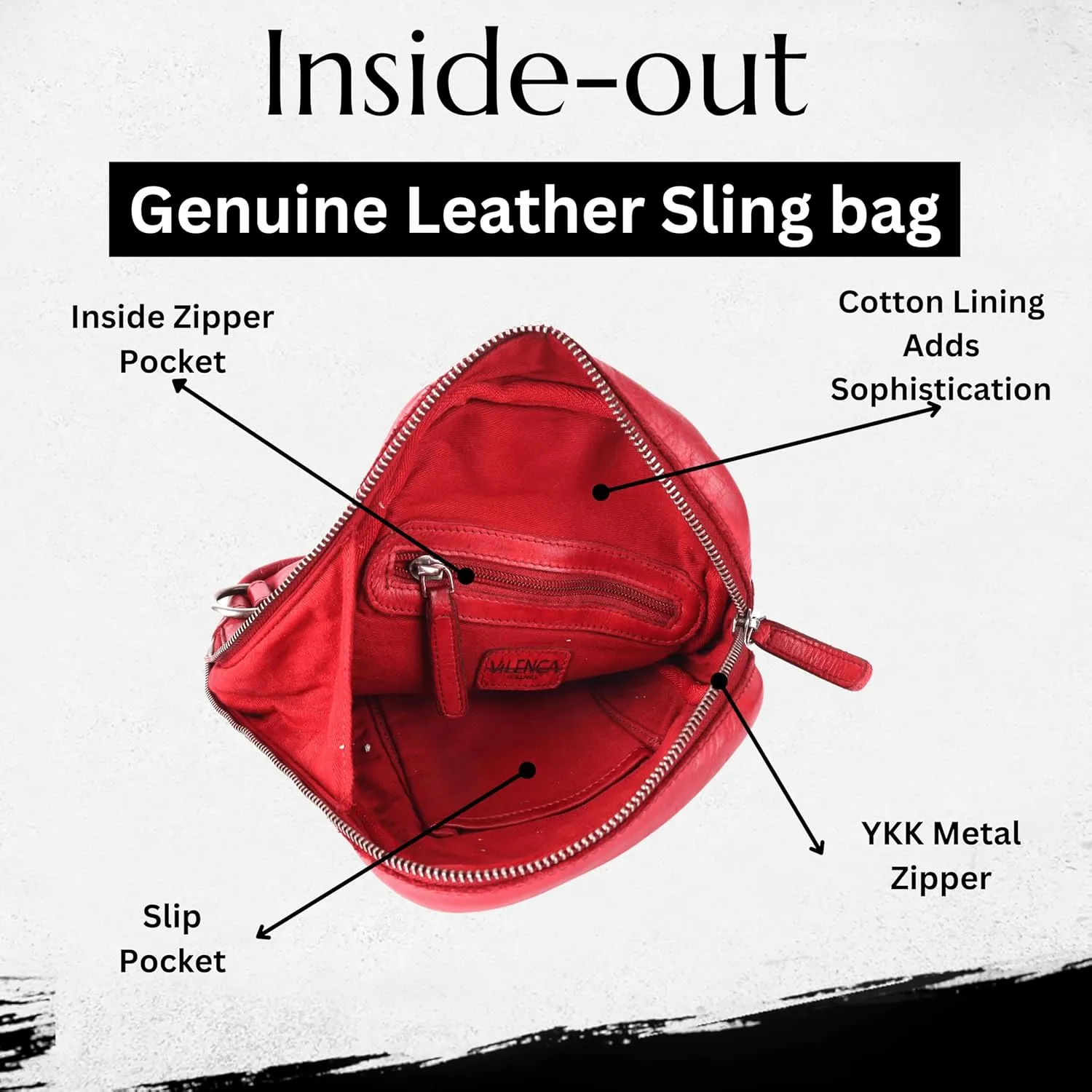 Genuine Leather Body Bag Unisex Trendy Casual Travelling Essentials Kept Bag, Durable Secure Travel Red