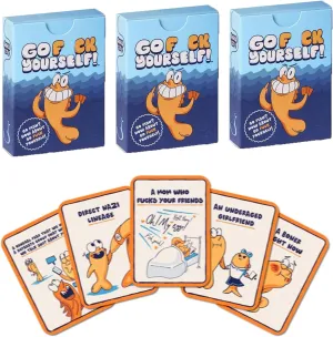 Go F Yourself Card Game, Go F Yourself Card Game 3 Pcs, Go Fish Go F Yourself Party Games for 2  Players Family, Go Fish Yourself Cards Game (48 Cards)