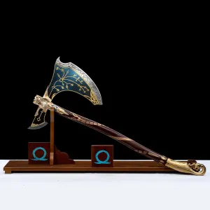 God of War Sword/6.6lb The Blades of Chaos （2 Sets）/5.64lb Leviathan's Axe/Hand Forged high Manganese Steel/Collection, Role-Playing, Gifts