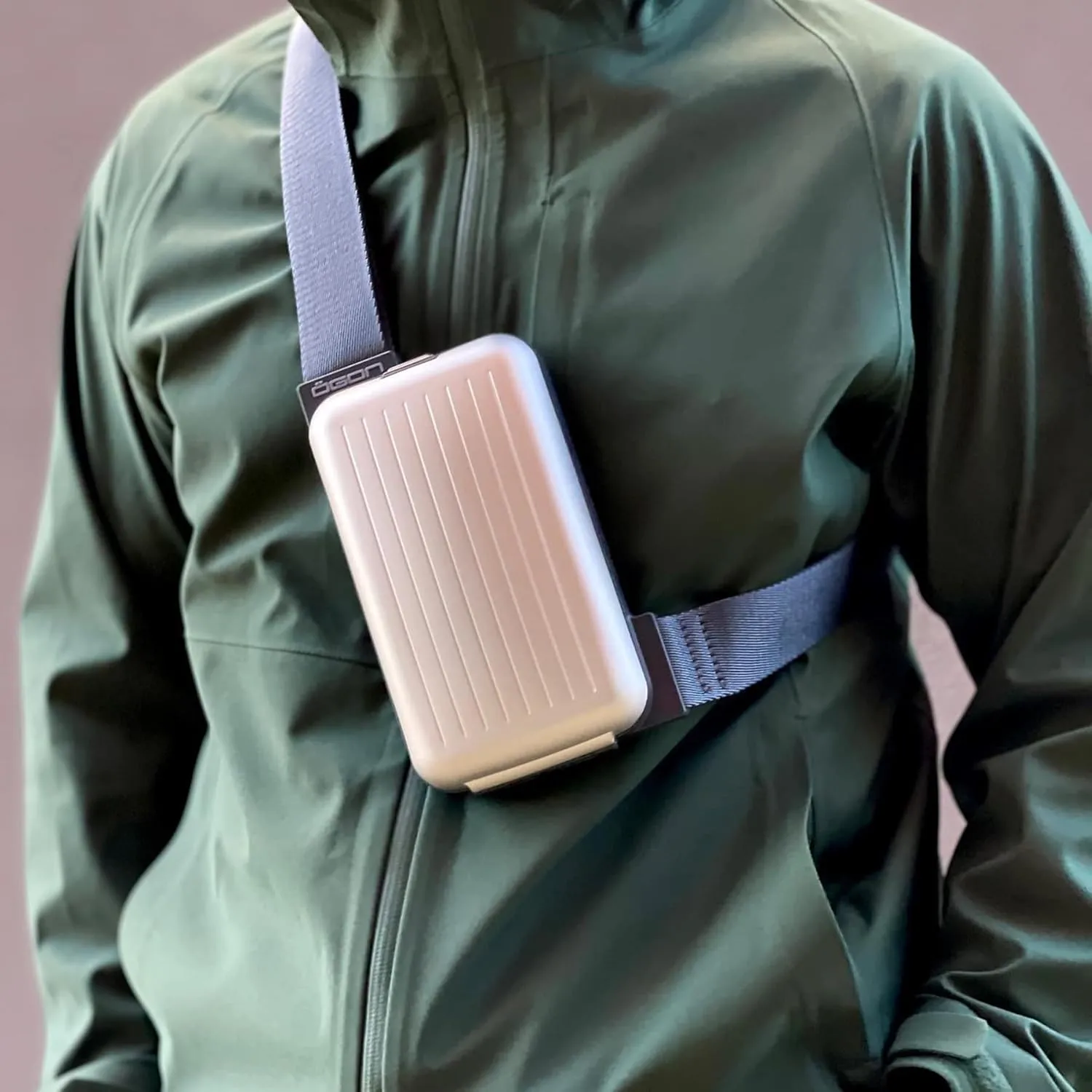 ÖGON Aluminium Sling Bag Phone Bag & Wallet - Practical and Stylish with an Integrated Wallet