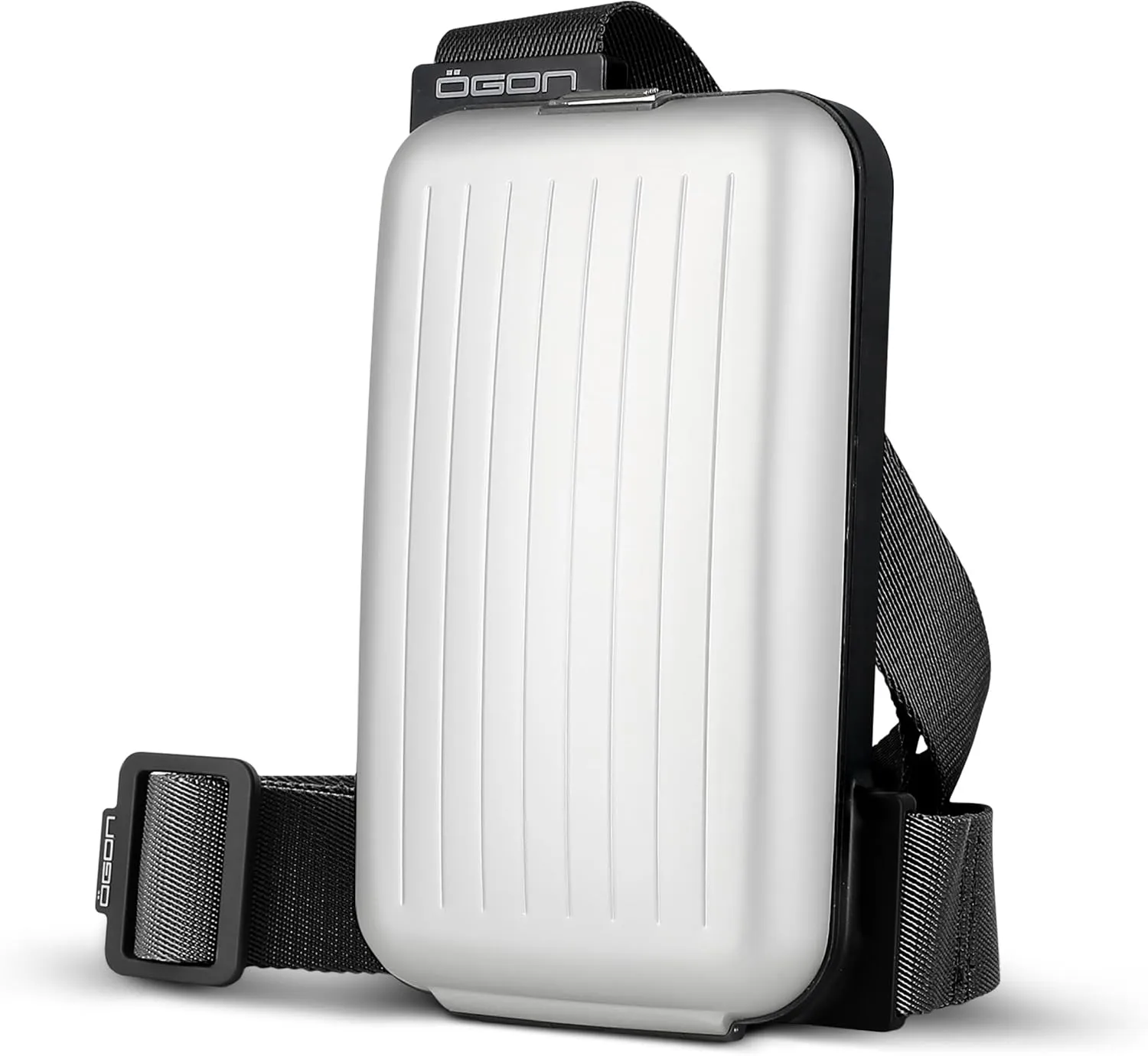 ÖGON Aluminium Sling Bag Phone Bag & Wallet - Practical and Stylish with an Integrated Wallet