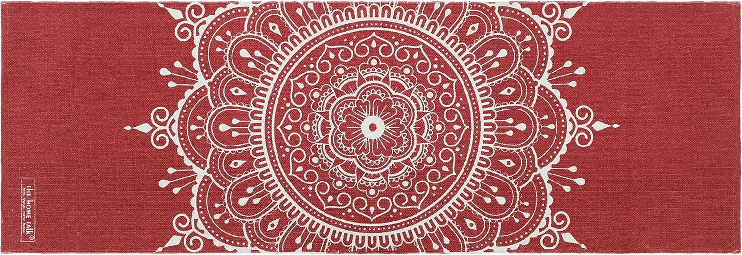 Hand Woven 100% Cotton Yoga Mat- Thick Handloom Made in India- for Gym Floor Exercise - Runner for Bedroom