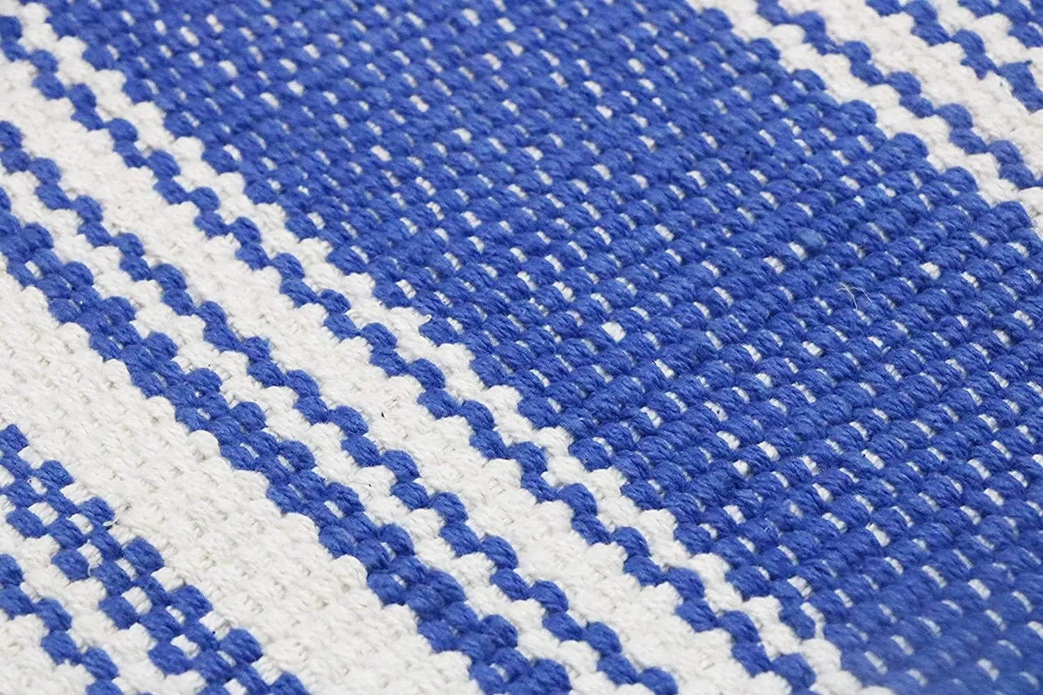 Hand Woven 100% Cotton Yoga Mat- Thick Handloom Made in India- for Gym Floor Exercise - Runner for Bedroom