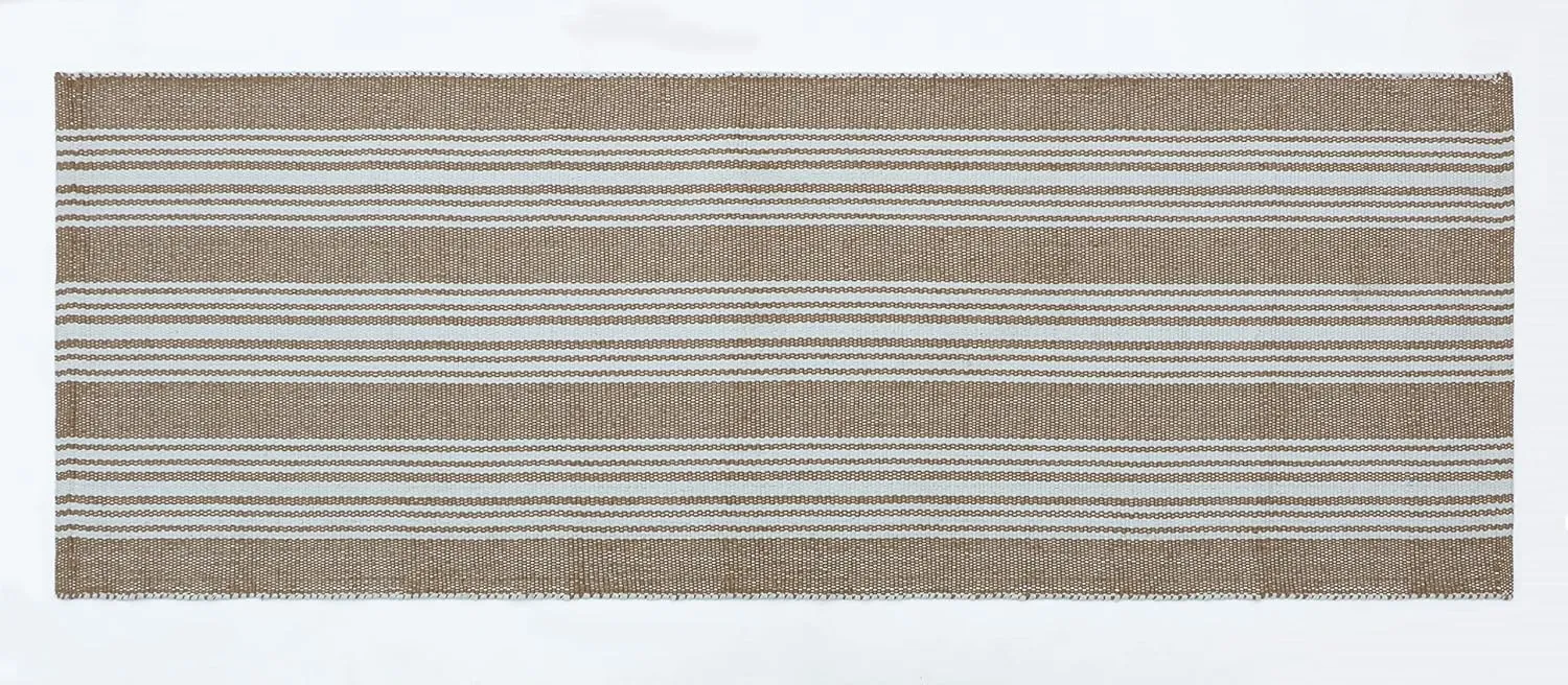 Hand Woven 100% Cotton Yoga Mat- Thick Handloom Made in India- for Gym Floor Exercise - Runner for Bedroom