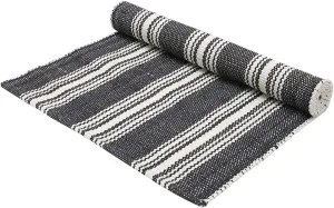 Hand Woven 100% Cotton Yoga Mat- Thick Handloom Made in India- for Gym Floor Exercise - Runner for Bedroom