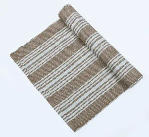 Hand Woven 100% Cotton Yoga Mat- Thick Handloom Made in India- for Gym Floor Exercise - Runner for Bedroom
