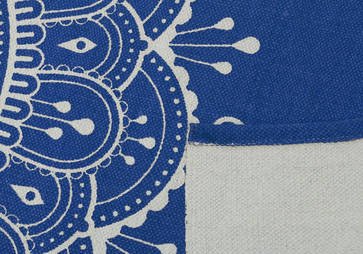 Hand Woven 100% Cotton Yoga Mat- Thick Handloom Made in India- for Gym Floor Exercise - Runner for Bedroom