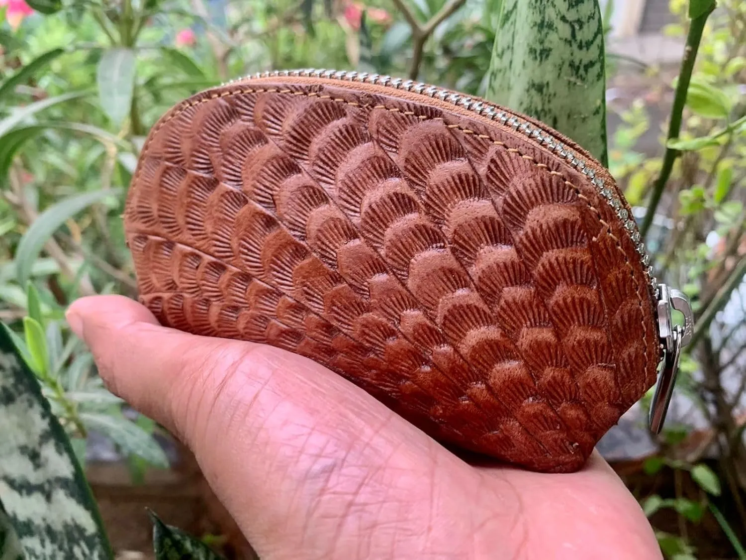 Handmade Genuine Leather Coin Purse, Hand Purse, Vintage Gift Pouch, Change Purse