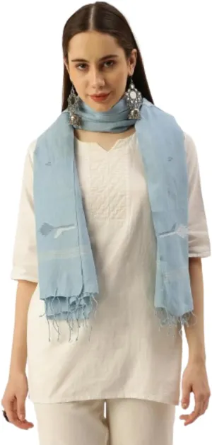 Handmade Scarf for Women, Cotton - Handwoven Scarf For Women