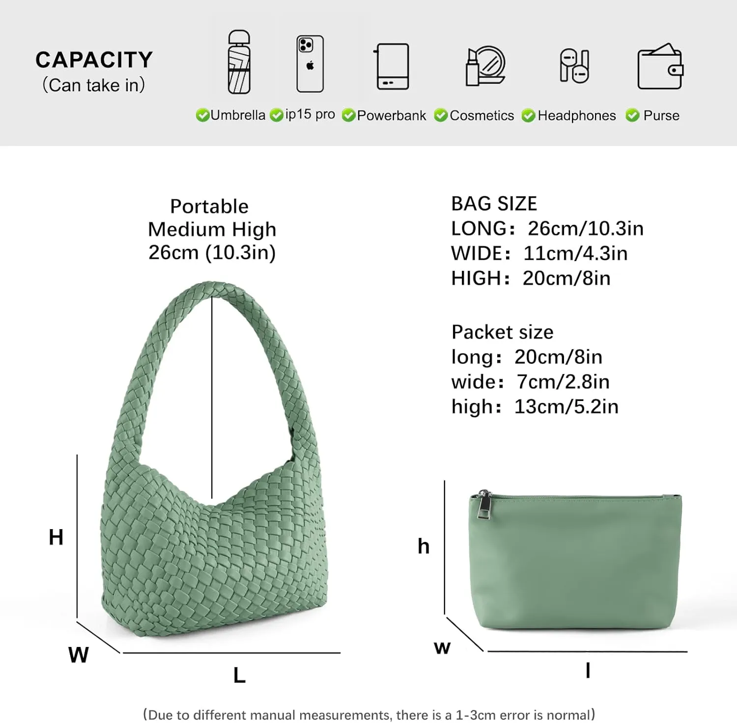 Handmade Woven Tote Bag - Women's Vegan Leather Shoulder Bag With Purses