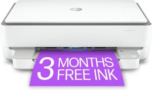 HP ENVY 6055e Wireless Color All-in-One Printer with 3 Months Free Ink with HP  (223N1A) (Renewed)