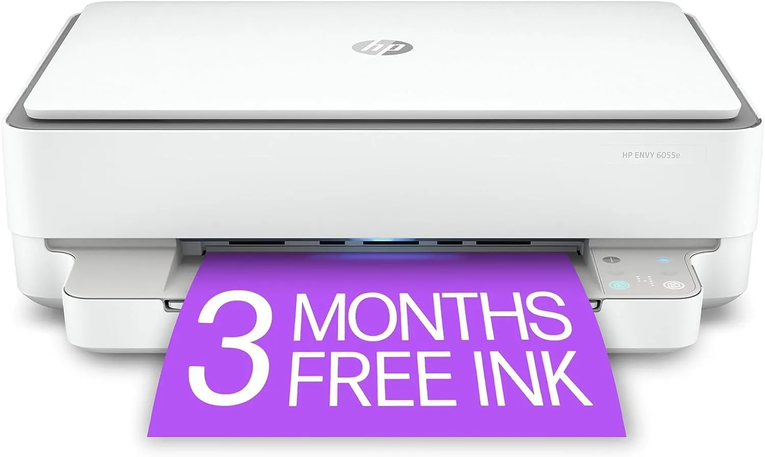 HP ENVY 6055e Wireless Color All-in-One Printer with 3 Months Free Ink with HP  (223N1A) (Renewed)