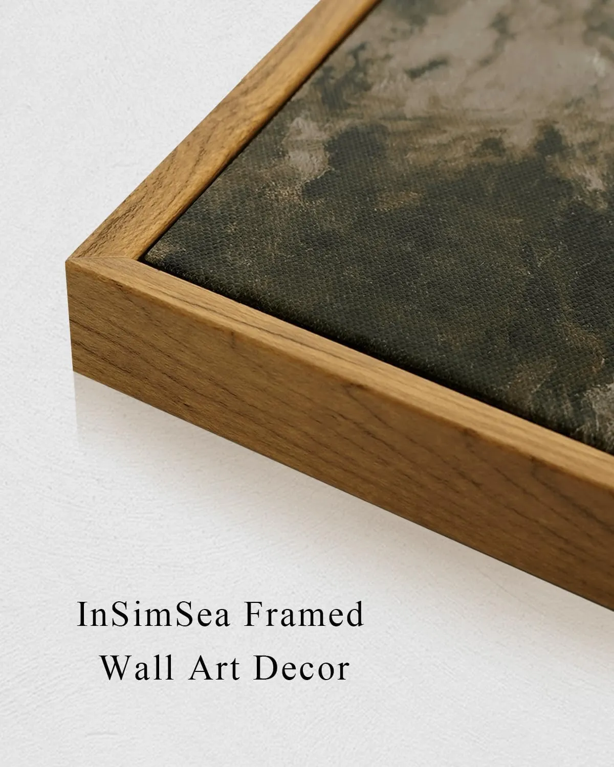 InSimSea Square Framed Canvas Wall Art, Scenery Room Decor Classical Clouds Coastal Seaside Oil Painting Home Wall Decor Artwork, Art Prints Decor for Living Room, Bedroom, Office 10"x10"