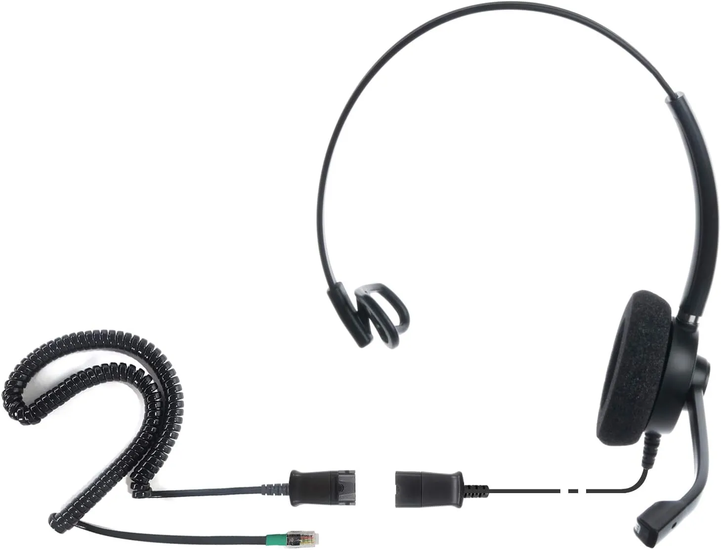 IPD IPH-160 Phone Headset with Noise Cancelling Microphone for Office and Call Center - Compatible with with All Yealink SIP,Snom, Greandsteam & LG landline Phones