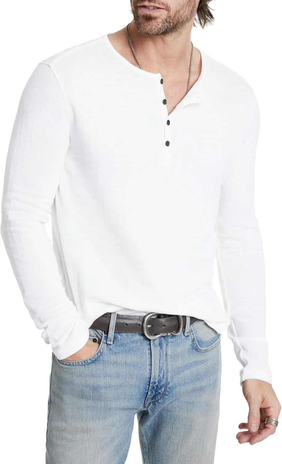 John Varvatos Men's Walden Henley