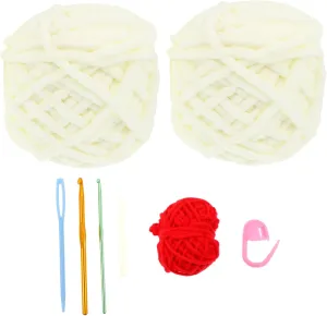 jojofuny 1 Set Cartoon Knitting Bag DIY Heart Pouch for Crochet Hooks Sewing Tools Craft Lovers Enhances Hand Eye Coordination
