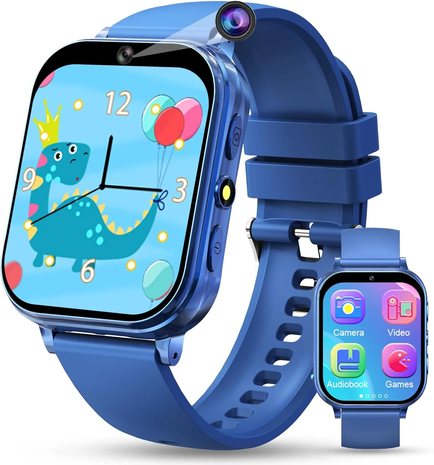 KALINCO Kids Smart Watch, No Phone Needed, Games Camera Video Pedometer Smartwatch, Music Player, Alarm, Audiostory, Torch, Step Counter, Educational Toys for Kids Age 5-12