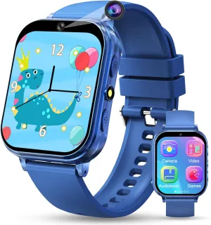 KALINCO Kids Smart Watch, No Phone Needed, Games Camera Video Pedometer Smartwatch, Music Player, Alarm, Audiostory, Torch, Step Counter, Educational Toys for Kids Age 5-12
