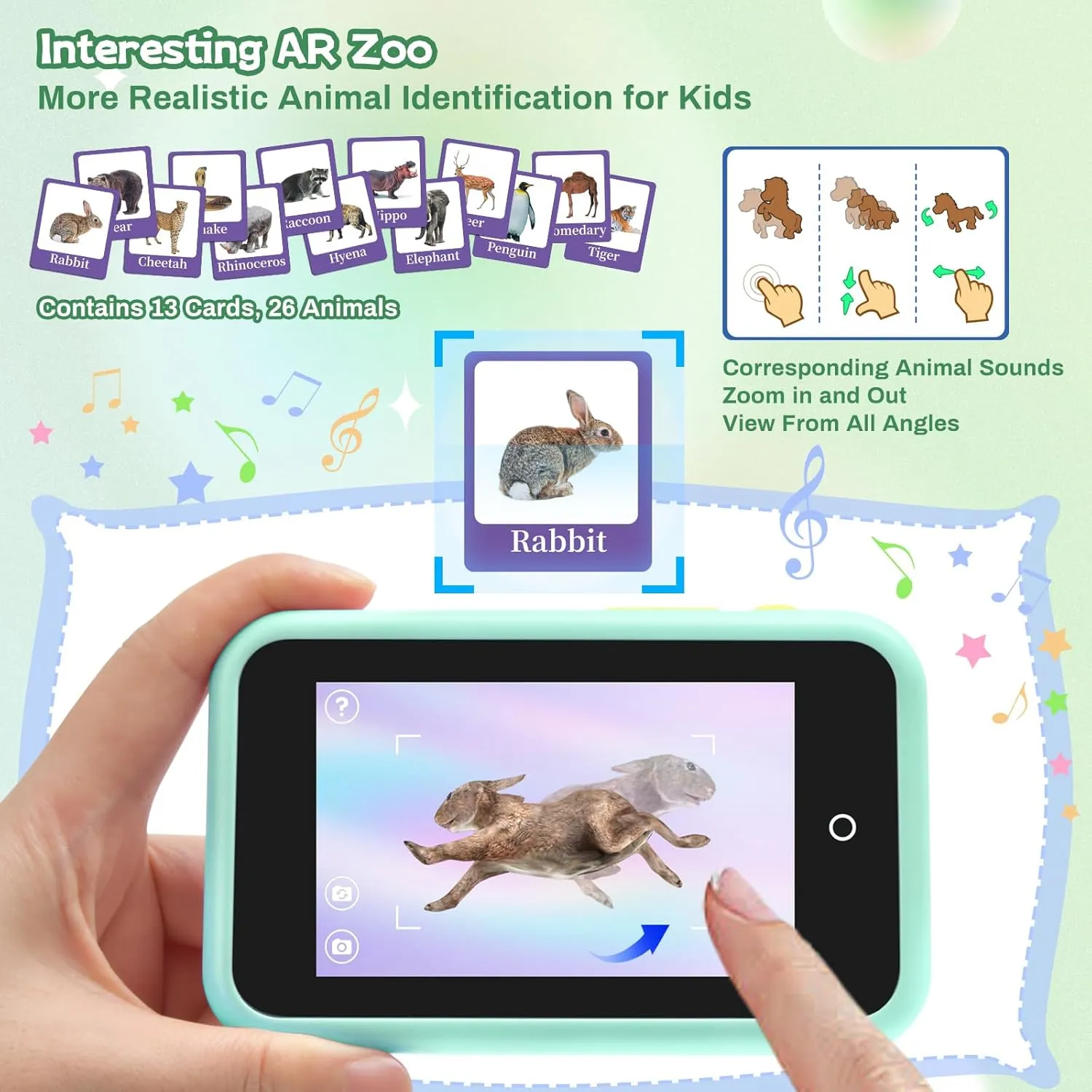 Kids Smart Phone Toy for Boys,4" Large Touchscreen Toddler Smart Phone Learning Toys,Kids Toys Cell Phone with Dual Camera, Music Player, Puzzle Game Christmas Birthday Gifts for Kids Ages 3-12