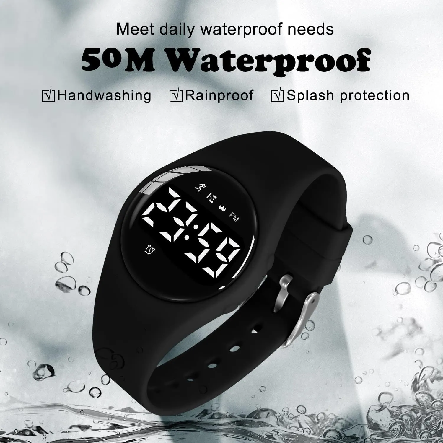 Kids Watches for Girls Boys Digital Sport Watch with Step Counter Pedometer Vibration Alarm Clock, No App Waterproof Fitness Tracker Kids Watch Boys Girls Teens Students Ages 5-16