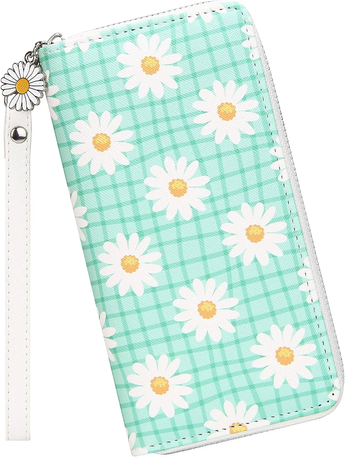 KUKOO Women’s Printed Zip Around Wallet Phone Clutch Purse Card Holder Organizer