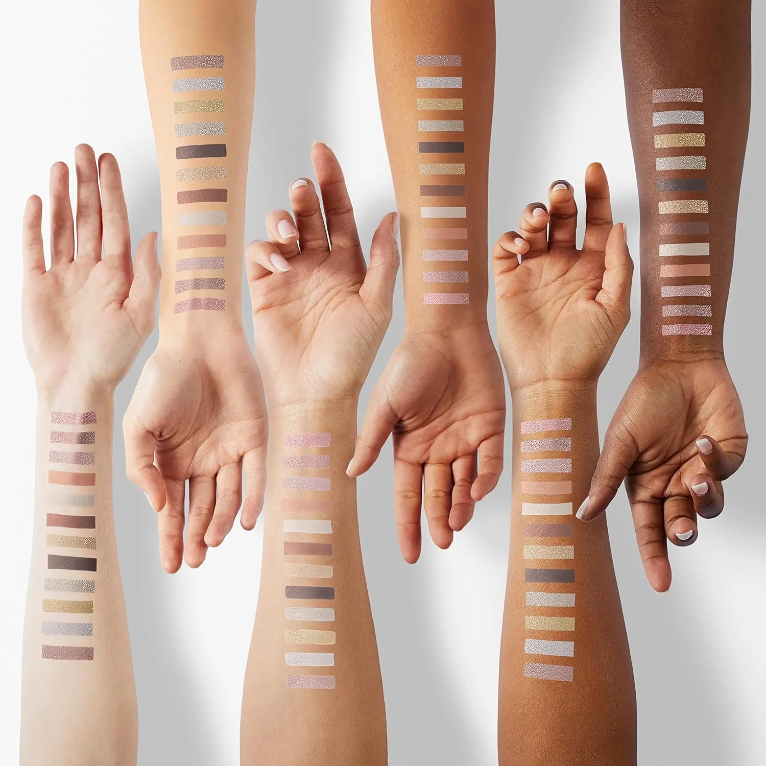 Lamora Nude Neutral Eyeshadow Palette - 12 Natural Highly Pigmented Shimmer & Matte Shades - Travel Size Makeup Palette with Mirror
