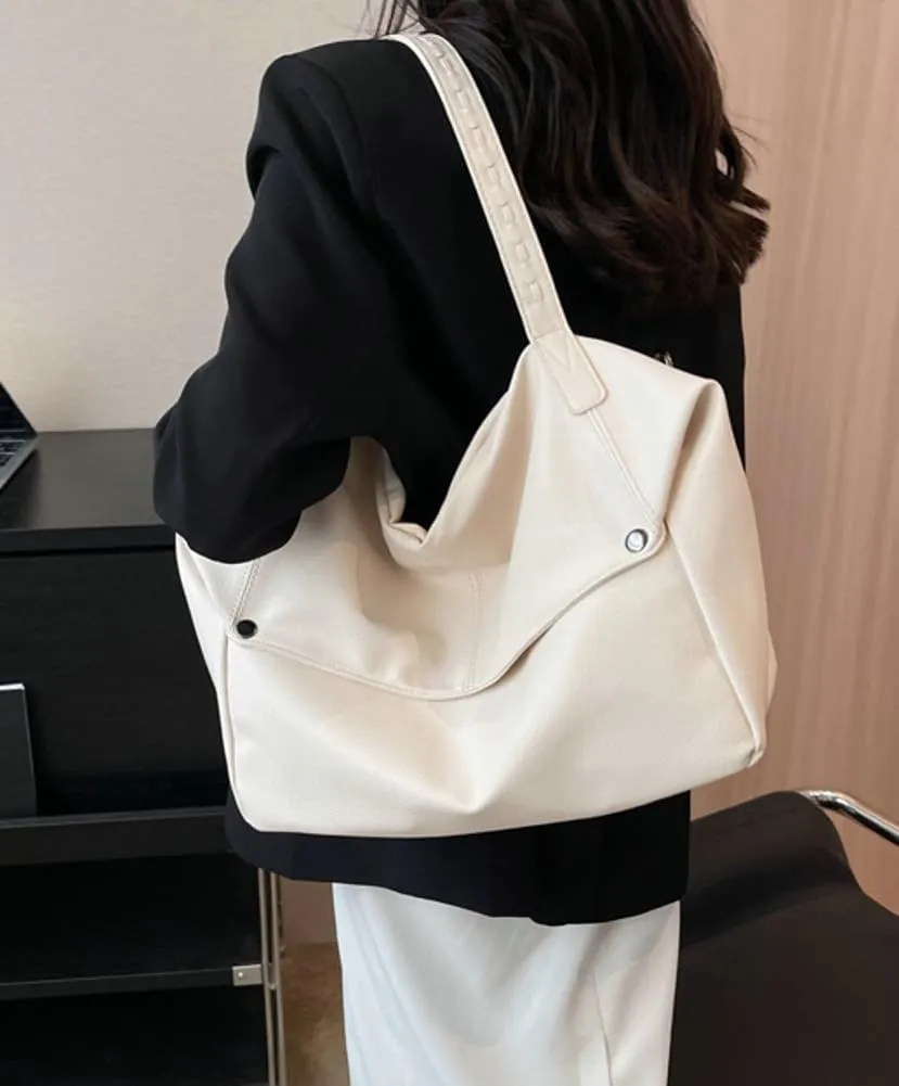Large Tote Bag Women PU Leather Shoulder Bags Trendy Hobo Purses and Handbags with Adjustable Shoulder Strap 2025