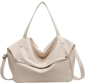 Large Tote Bag Women PU Leather Shoulder Bags Trendy Hobo Purses and Handbags with Adjustable Shoulder Strap 2025