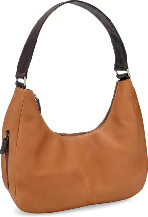 Le Donne Leather Hemlock Hobo Shoulder Bag - Premium Full-Grain Colombian Vaquetta Leather, 13"x8"x4"
