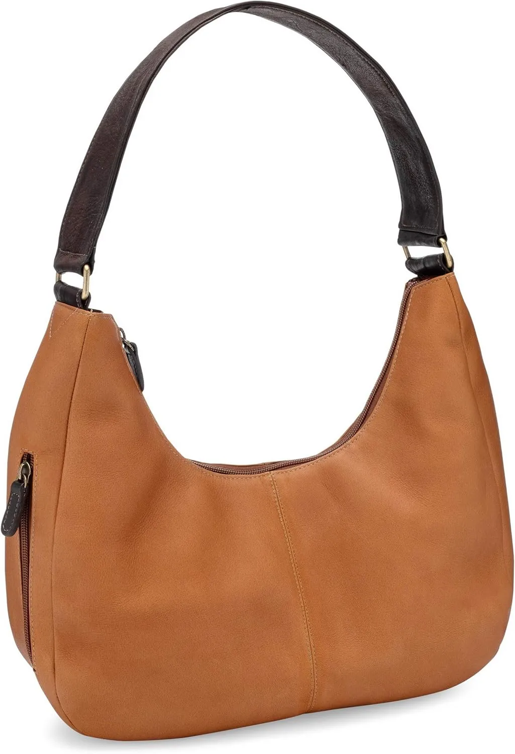 Le Donne Leather Hemlock Hobo Shoulder Bag - Premium Full-Grain Colombian Vaquetta Leather, 13"x8"x4"