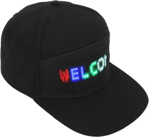LED Hat, Intelligent Cap LED Programmable Colored Elegant for Open Air Concert