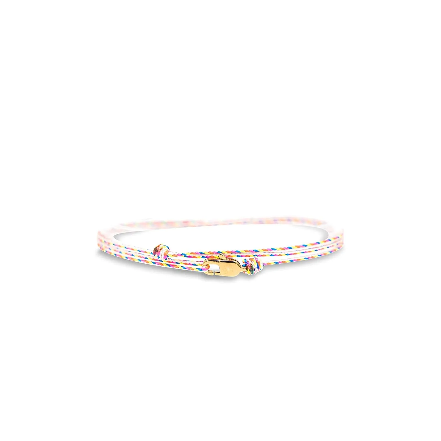 Made by Nami Surfer Anklet with Snap Hook Clasp Waterproof & Adjustable Thin String Ankle Bracelets for Women and Men Handmade Jewelry for Beach and Music Festival Accessories (Retro Gold)
