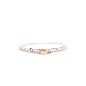 Made by Nami Surfer Anklet with Snap Hook Clasp Waterproof & Adjustable Thin String Ankle Bracelets for Women and Men Handmade Jewelry for Beach and Music Festival Accessories (Retro Gold)