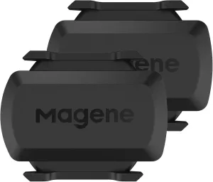 Magene Outdoor/Indoor Speed/Cadence Sensor for Cycling, Wireless Bluetooth/Ant  Bike Computer RPM Sensor for Road Bike or Spinning Bike and Trainers Compatible with Onelap, Wahoo Fitness, Zwift, Strava