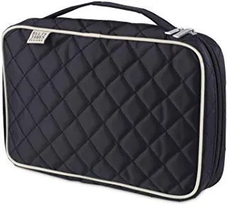 Makeup Brush Bag Case Organizer in Black – Professional Designer Make Up Travel Handbag for Make Up Brushes – Stylish & Compact Carrying Holder Storage Handbag Pouch