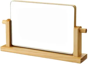 Makeup Mirror Desktop Single-Sided Makeup Mirror Portable High-Definition Beauty Mirror Rotatable Dressing Table Desktop Makeup Mirror Mirror for Desk