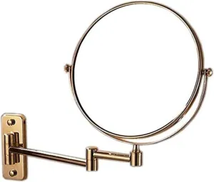 Makeup Mirror Folding 3 Times Magnification Bathroom Round Vanity Mirror Shaving Mirror 6 inch/8 inch Makeup Mirror Shaving in Bedroom or Bathroom