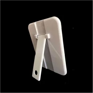 Makeup Mirror Makeup Mirror Dormitory Table Mirror,Square Single-Sided Makeup Mirror,Hangable,Plastic Dressing Mirror Portable Small Mirror (Color : Gris)