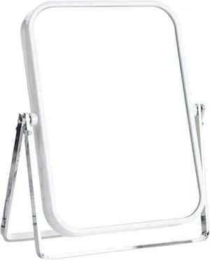 Makeup Mirror Makeup Mirror Makeup Mirror, Portable Folding Mirror, Dormitory Desktop Vanity Mirror, Metal Frame Princess Mirror, HD Double- Sided Cosmetic Mirror Portable Small Mirror