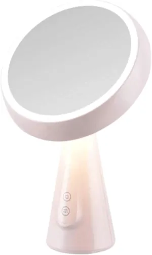 Makeup Mirror Mirror, Bathroom, Wall-Mounted, Dressing Table,Led Makeup Mirror with Light Vanity Mirror Desktop Fill Mirror Net Red Vibrating Intelligent Desktop Mirror